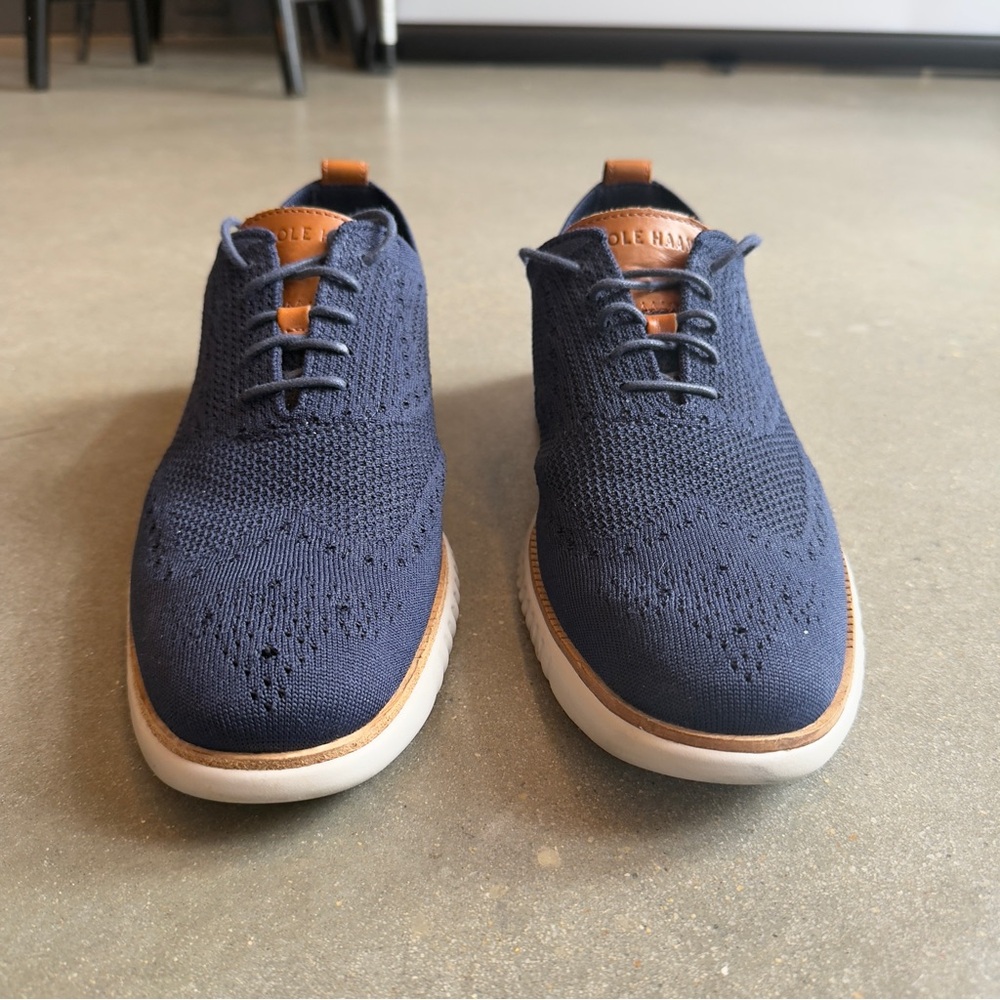 Cole Haan Zerogrand Men's Blue Knit Sneakers